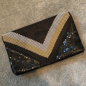 Sequin Black/Gold/Silver Evening Bag